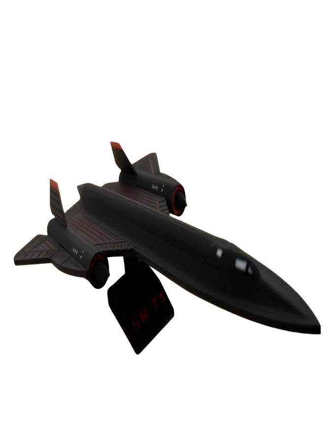 Beoals SR-71 Blackbird Aircraft Display Model, Matte Black, Collectible Desktop Scale Model with Stand - Image 1